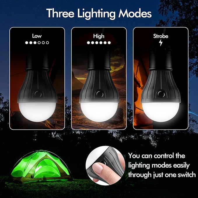 FLY2SKY Portable LED Tent Lamp Emergency Lights - Image 3