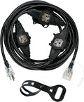 20FT 16 Gauge Multi-Outlet Outdoor Extension Cord, 4 Evenly Spaced Weatherproof by lalarodia