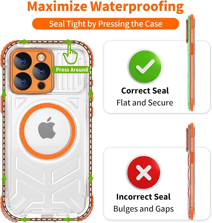 for iPhone 15 Pro Waterproof Case Compatible - Image 7