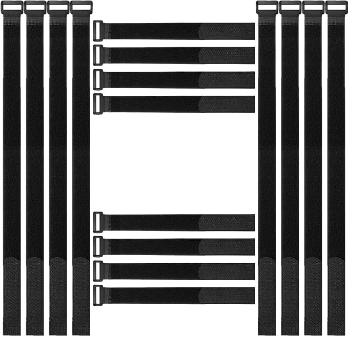 Reusable Fastening Straps Straps, 16 Pack inch Hook And Loop Straps, Cable by Commoditydisplay
