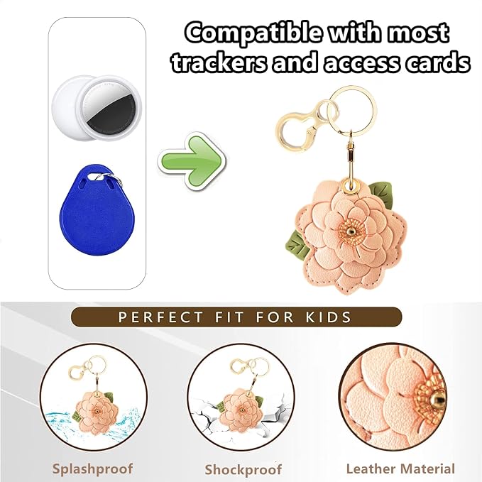 BORKUANA Leather Keychain Holder Case Compatible - Image 4