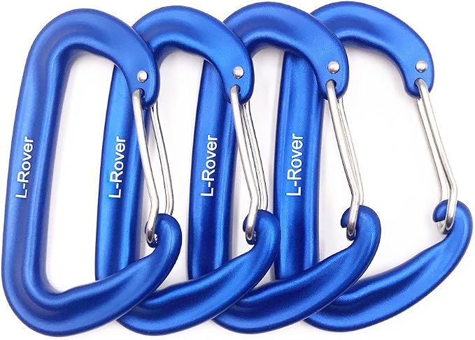 L-Rover Carabiner, 12KN Lightweight Heavy Duty Carabiner Clips, Aluminium by Ultra+Sturdy+Carabiner