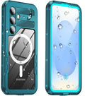for Samsung Galaxy S25 Waterproof Case, Magnetic Heavy Duty Military Grade by Haireca