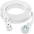 Maximm Cable 35 Ft 360° Rotating Flat Plug Extension Cord, 16/3 AWG Multi 3 by MaximmCable