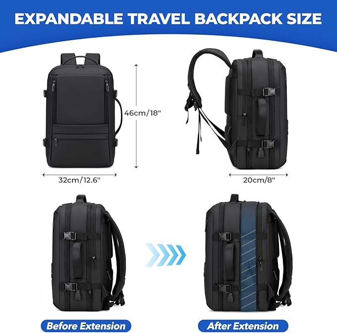 Rcrirth Carry On Travel Backpack - Image 3