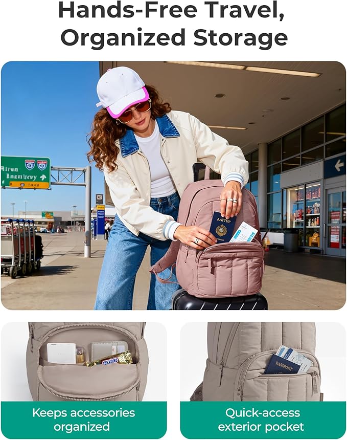 BAGSMART Womens Backpack Travel Laptop Backpack - Image 3