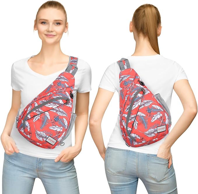 ZOMAKE Sling Bag, Small Crossbody Sling Backpack, Water Resistant Shoulder - Image 7