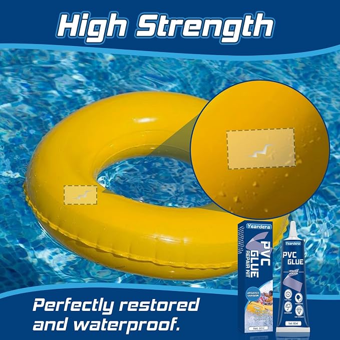 Yeardera Air Mattress Patch Kit, Waterproof Vinyl Repair Kit, High Strength PVC - Image 2