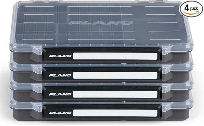 Plano StowAway 3700 50/50 Split Stow Tackle Box, Corrosion-Preventive Rustricor by PLANO%C2%AEOutdoors
