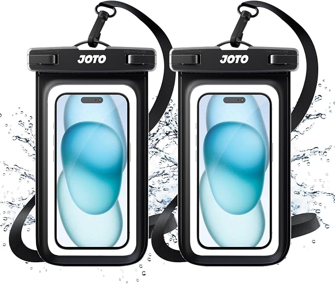 JOTO 2 Pack Universal Waterproof Phone Case by JOTO