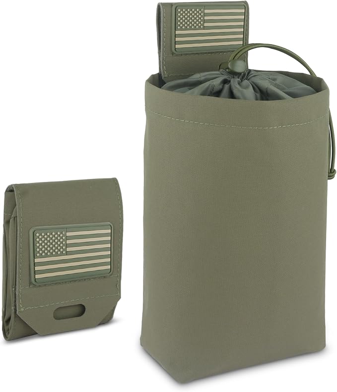 Tactical Dump Pouch for Battle Belt & MOLLE Systems | Foldable Mag Pouch by ZNBFC