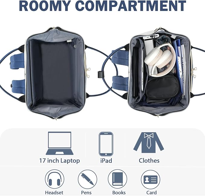 KROSER Laptop Backpack 17" Stylish Backpack Water Repellent College Casual - Image 5