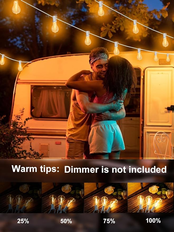 DAMAING Outdoor String Lights 200FT Waterproof Patio Lights - Image 3