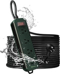 Outdoor Power Strip Weatherproof, 50 FT Extension Cord, Diivoo Waterproof Surge by Diivoo