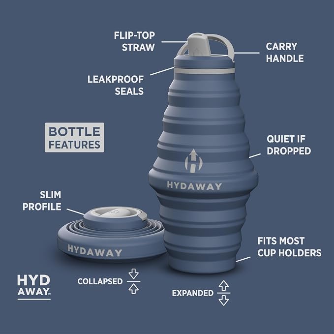 HYDAWAY 25oz Collapsible Water Bottle - Image 5