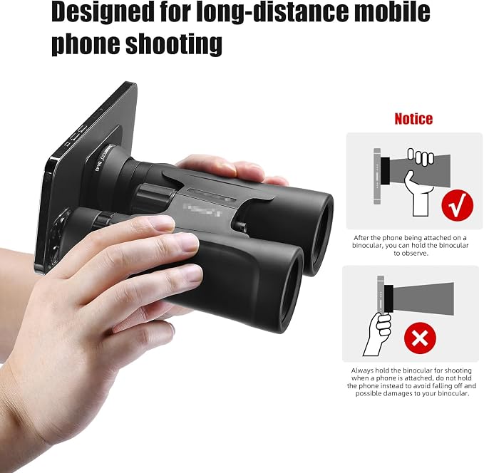 Cell Phone Photography Adapter for Binocular, Universal Smartphone Mount for - Image 8