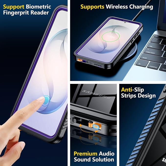 SPIDERCASE Designed for Samsung Galaxy S26 Case Waterproof, Built-in Screen & - Image 6