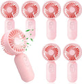 Rossesay 6 Pcs Mini Portable Fan Bulk Cute Handheld Lightweight Small Little by Rossesay