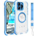 for iPhone 15 Pro Waterproof Case, IP68 Underwater Case Built-in Screen by EVCING