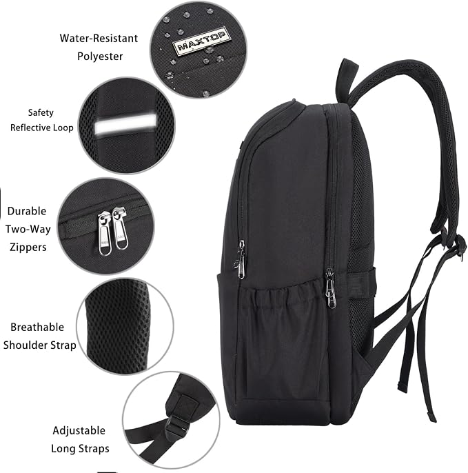 MAXTOP Travel Laptop Backpack Business Anti-theft Backpacks College Bookbag - Image 5