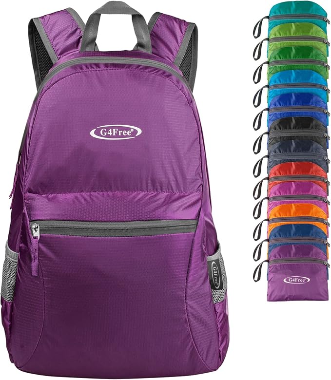 G4Free 20L Lightweight Packable Backpack Travel Hiking Daypack Foldable Backpack by G4Free
