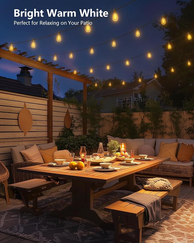 Brightown 37FT Solar String Lights Outdoor Waterproof - Image 7