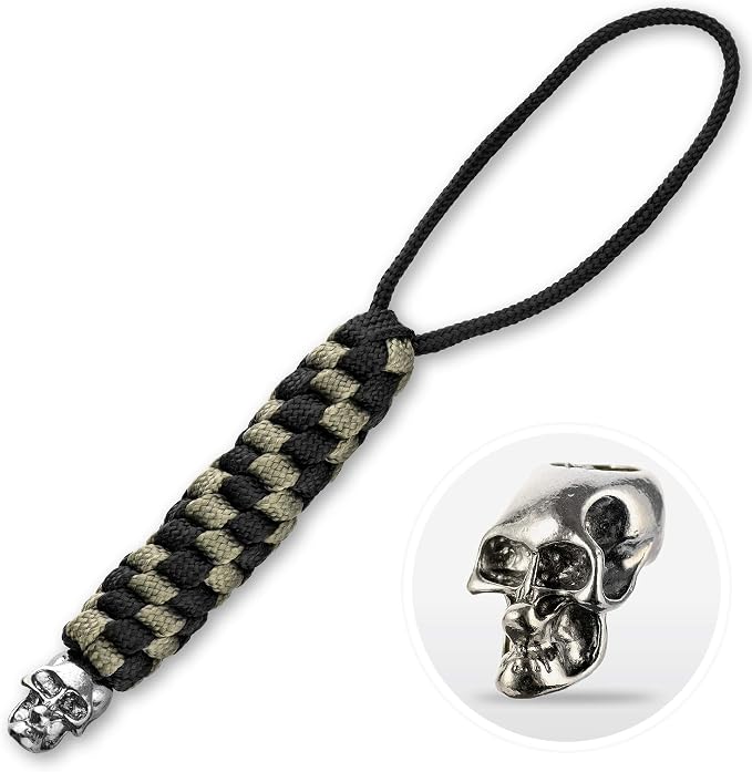 M-Tac Skull Knife Lanyard with Bead – Paracord Lanyard by M-Tac