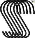 DINGEE 6 Pack Large S Hooks, Rubber Coated, Heavy Duty Non Slip, Bird Feeders by DINGEEUtilityHook