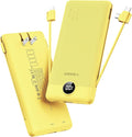 VEGER Portable Charger with Built-in AC Plug and Cables, All in One 10000mAh by VEGER