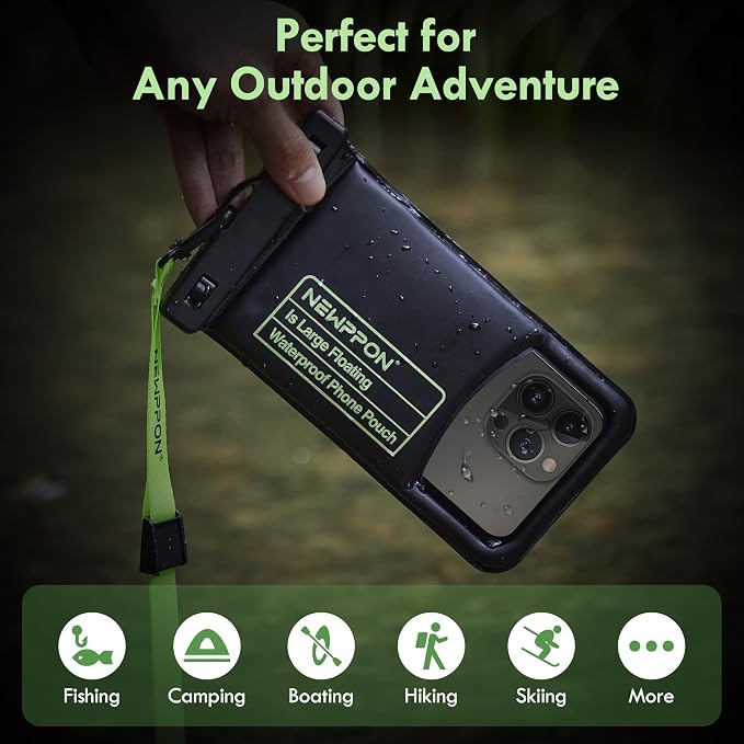 Floating Medium Waterproof Phone Pouch : 2 Pack Float Clear Cell Holder - Image 7