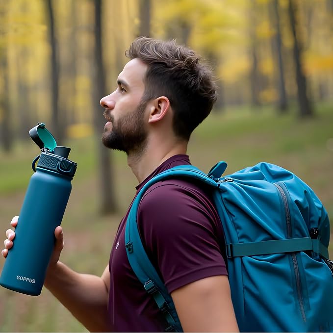 GOPPUS Insulated water bottle 20 oz Stainless Steel Water Bottle BPA-Free - Image 2