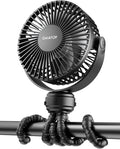 Gaiatop Mini Portable Stroller Fan, Battery Operated Small Clip on, Detachable by GAIATOP