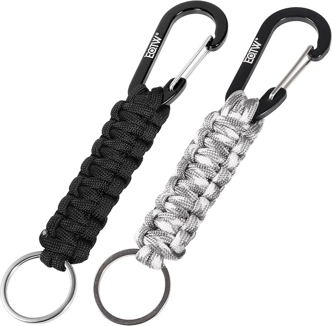 EOTW Paracord Keychain for Men Women Paracord Carabiner Backpack Keychain by EOTW