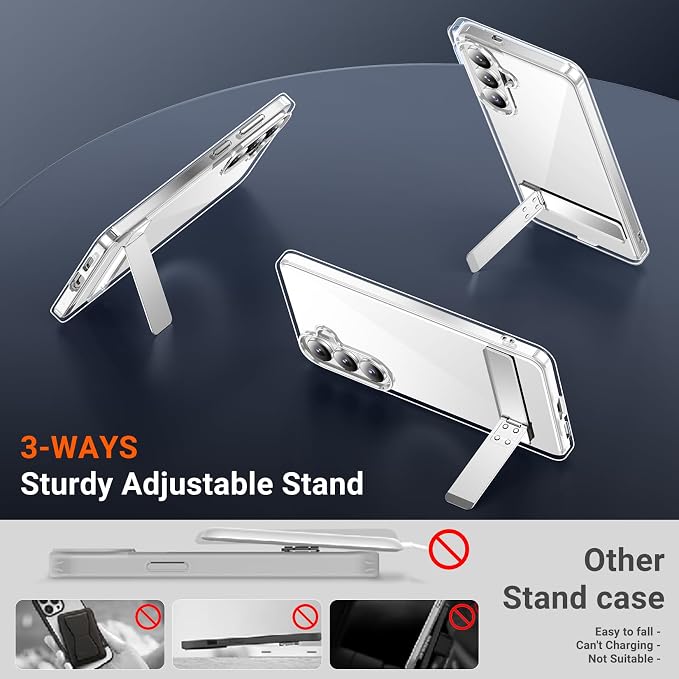 Temdan Designed for Samsung Galaxy S26 Plus Case Clear, Built-in Invisible - Image 5