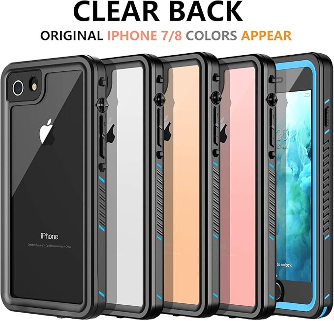 for iPhone SE 2022/SE 2020/7/8 Case Waterproof Shockproof, Full Body Protective - Image 3