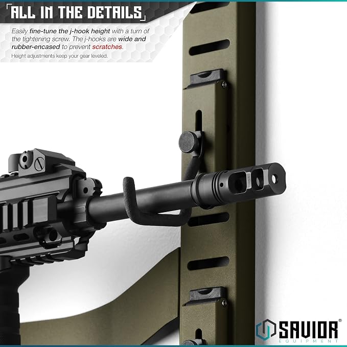 Savior Equipment Horizontal Steel Wall Mount Firearm Rifle Display Rack - Image 4