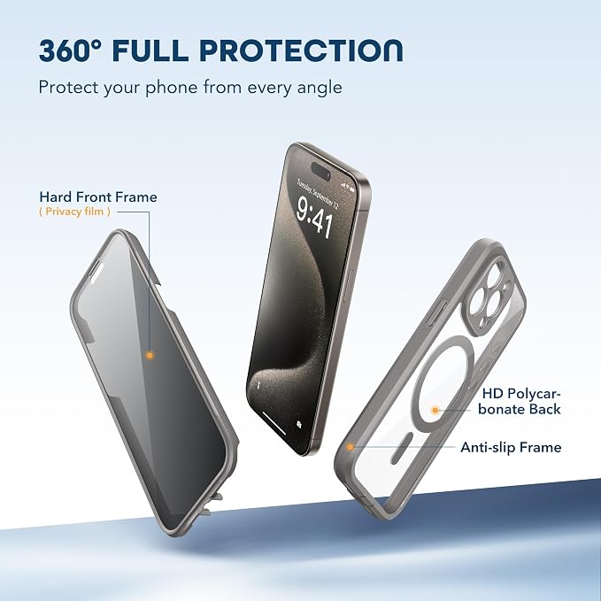 TIESZEN for iPhone 15 Pro Case, Compatible - Image 5