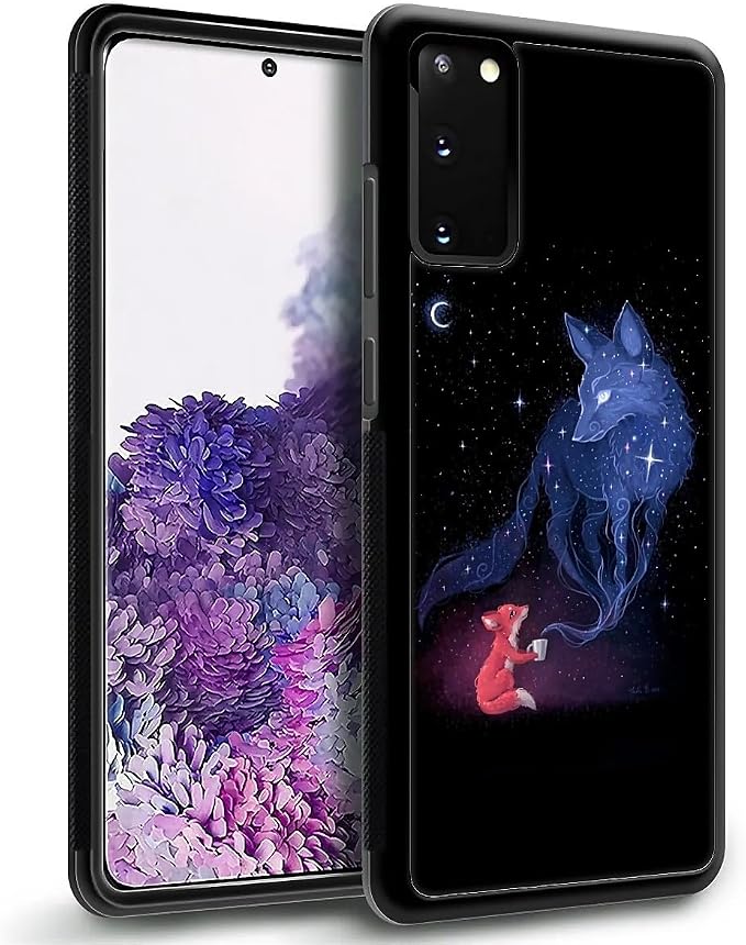 for Samsung Galaxy S20 Plus Case, Galaxy Fox Wolf Pattern Graphic Design Girl - Image 6