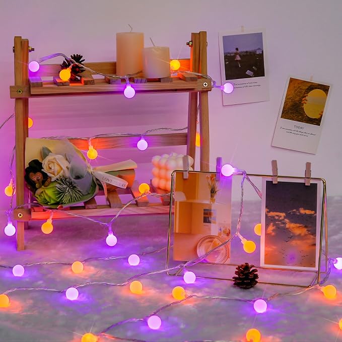 JMEXSUSS 100 LED Globe String Lights Indoor Plug in - Image 2