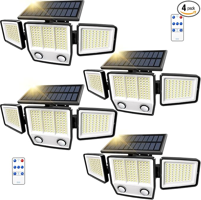 Solar Motion Sensor Outdoor Lights Waterproof by MDCMDCMSolarLightsOutdoor