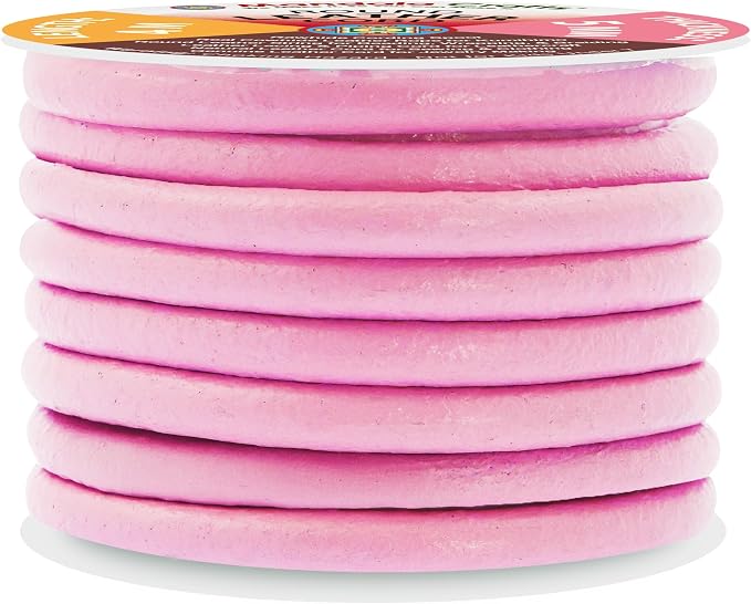 Mandala Crafts Round Genuine Pink Leather Cord - Image 2