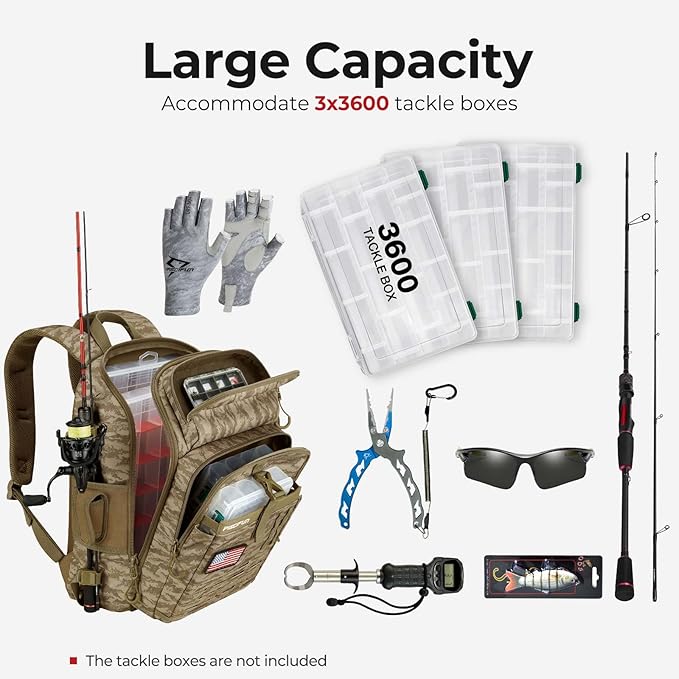 Piscifun Fishing Tackle Backpack - Image 5