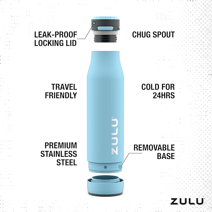 ZULU Ace Vacuum Insulated Stainless Steel Water Bottle - Image 3