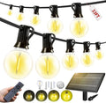 33FT Solar Lights Outdoor Waterproof: G40 10M Shatterproof Bulbs Patio Lights by Unknown