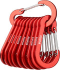 Booms Fishing CC5 Multi-Use Carabiner Clips, 10 Pack 2.3"/ 3.1" Caribeener Clips by BoomsFishing