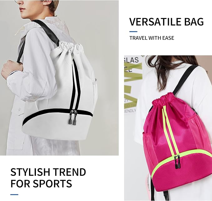 JELUTAR Drawstring Backpack Gym Bag - Image 7