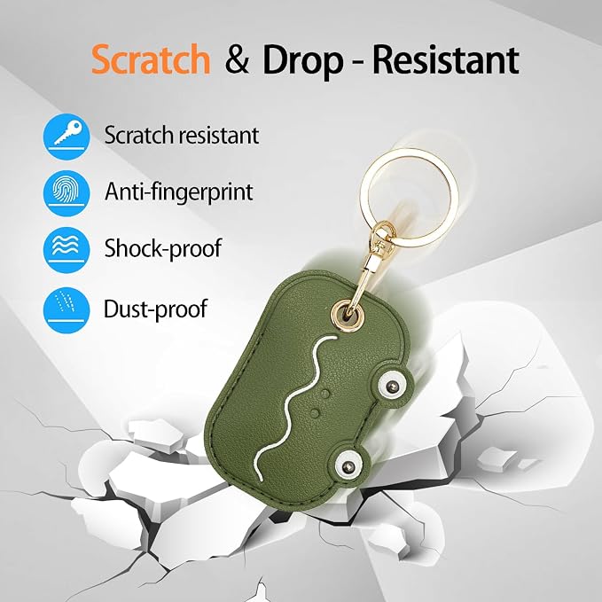 Leather Keychain Case Holder Compatible - Image 3