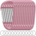 12PCS Carabiner Keychain Clip by Oupengsky