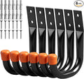 HORUSDY 6-Pack Heavy Duty Metal Wall Hooks, Large Garage Storage & Organization by HORUSDY