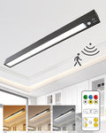 Rechargeable Motion Sensor Ceiling Light, Full Metal Battery Powered LED Closet by LYTARALightsExpertInOut